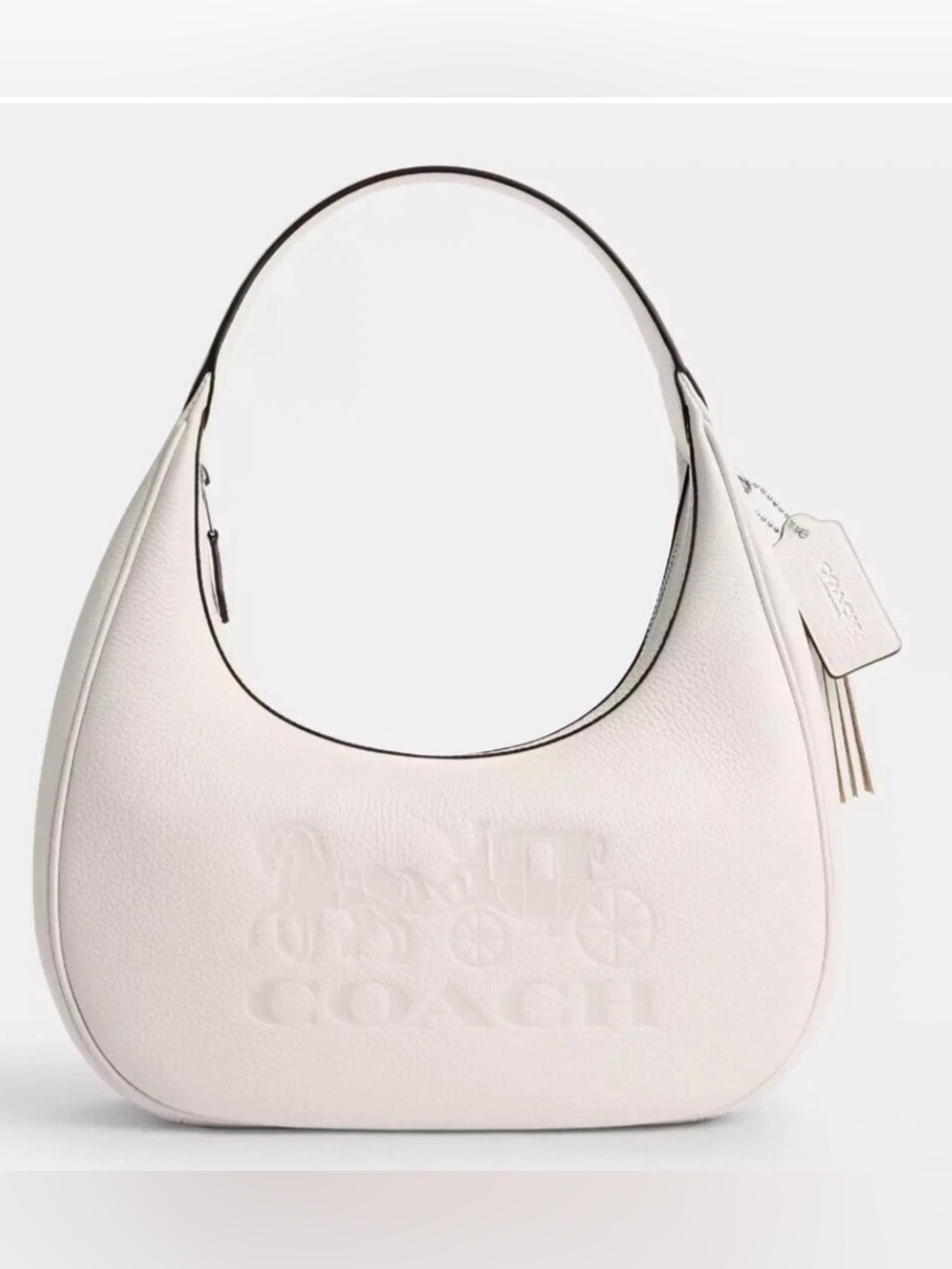 Coach 2024 Carmen Pebbled Leather Shoulder Hobo Bag (CR151) $348 MSRP